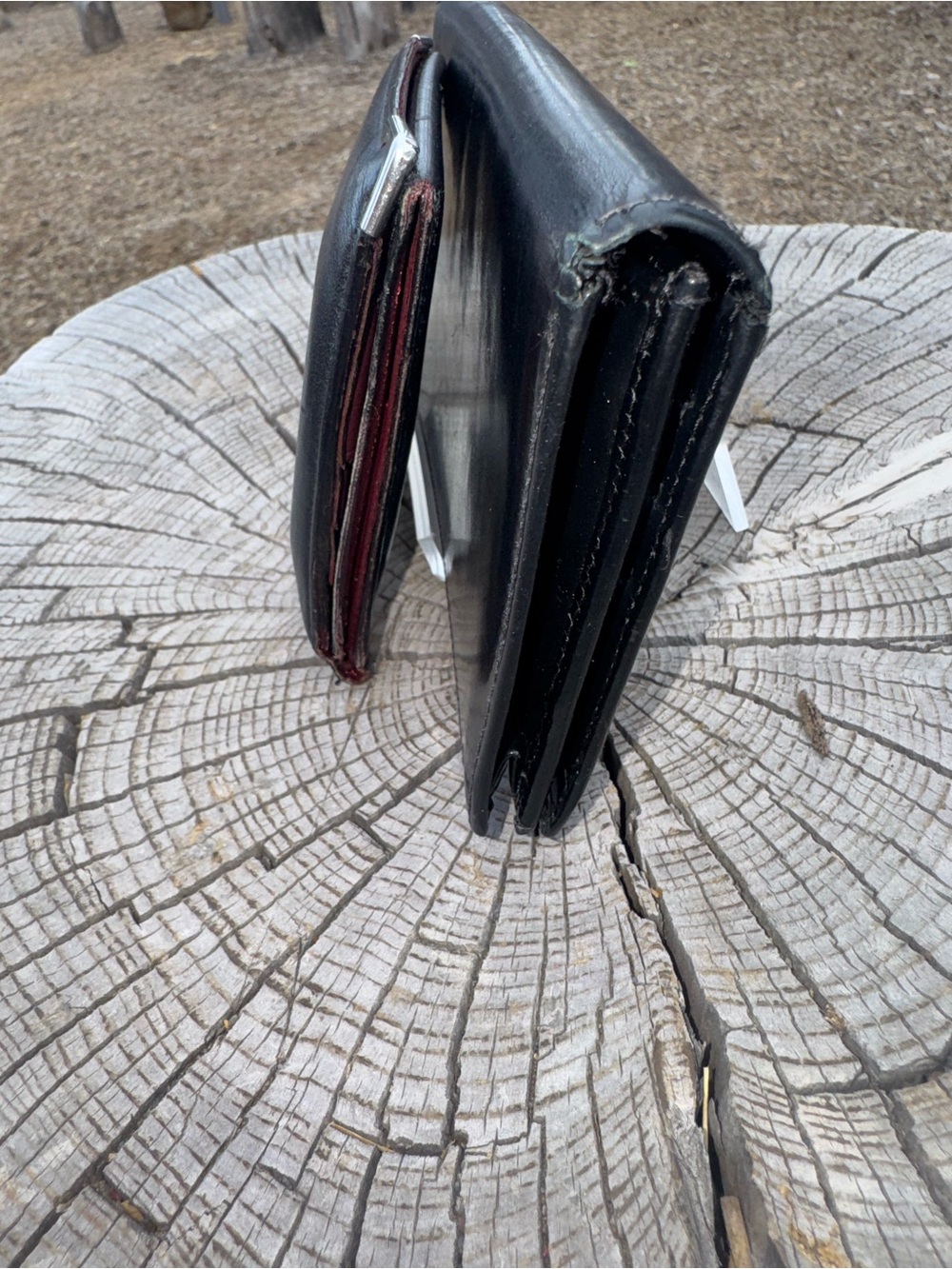 Cartier his and hers black leather wallet set of 2 (resellers bundle) - Picture 7 of 10